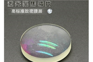 Laser focus lens with high standard dense film